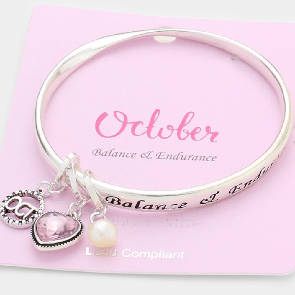 🆕 “Balance & Endurance” Oct Heart Bracelet